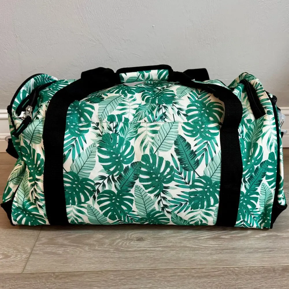 Pacific Coast Tropical Palm Leaf Large Duffel Weekender Bag